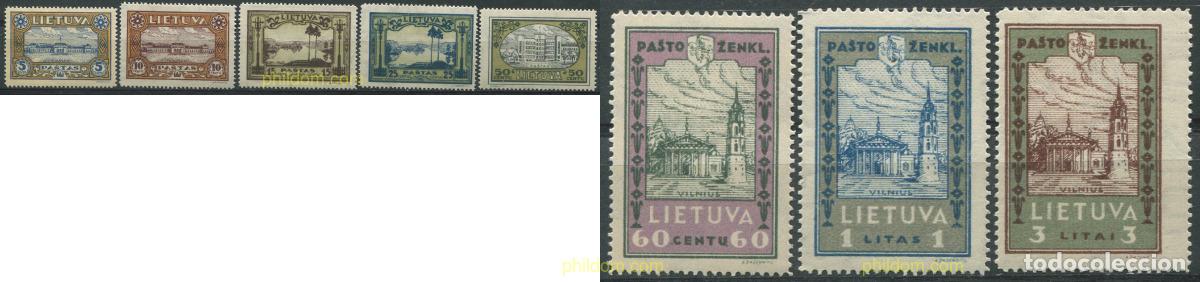 Sellos: 16950 HINGED LITUANIA 1932 MOTIVOS VARIOS