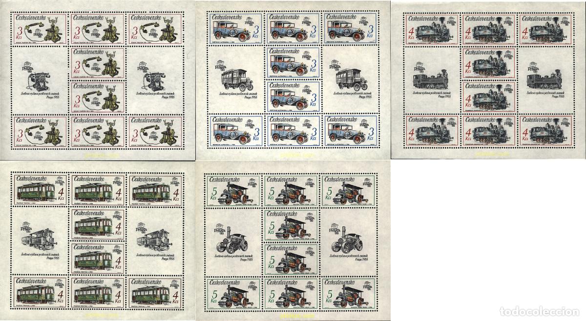 Sellos: 9851 MNH CHECOSLOVAQUIA 1987 PRAGA 88. EXPOSICION FILATELICA INTERNACIONAL
