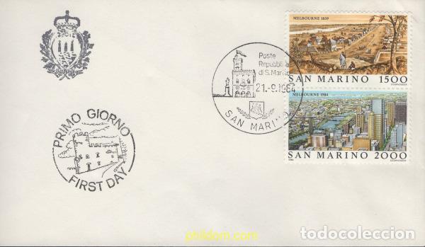 Sellos: 391596 MNH SAN MARINO 1984 LAS GRANDES CIUDADES DEL MUNDO. MELBOURNE