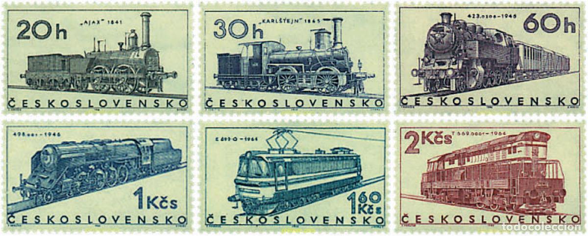 Sellos: 58099 MNH CHECOSLOVAQUIA 1966 LOCOMOTORAS