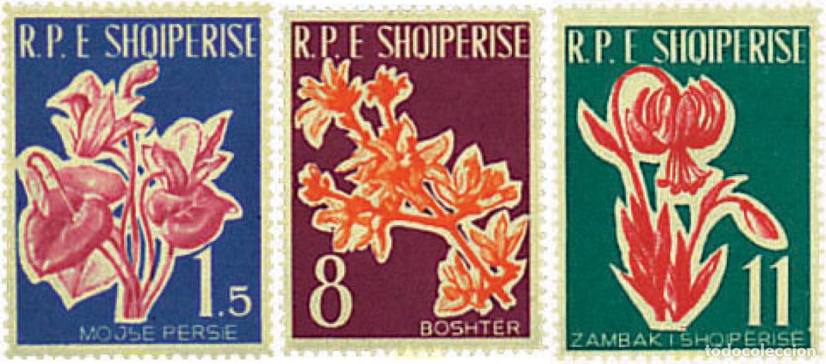 Sellos: 80496 MNH ALBANIA 1961 FLORES