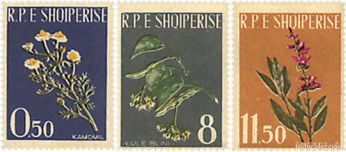 Sellos: 80499 MNH ALBANIA 1962 PLANTAS MEDICINALES
