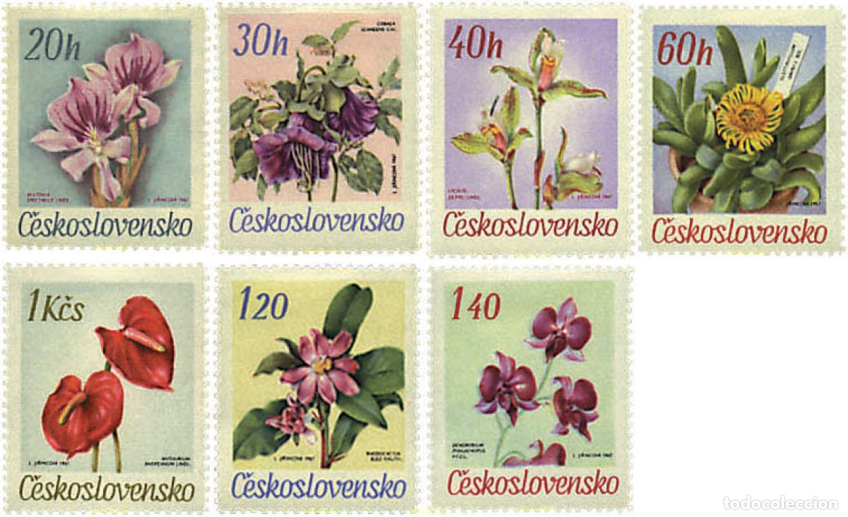 Sellos: 82812 MNH CHECOSLOVAQUIA 1967 FLORES DE JARDINES BOTANICOS