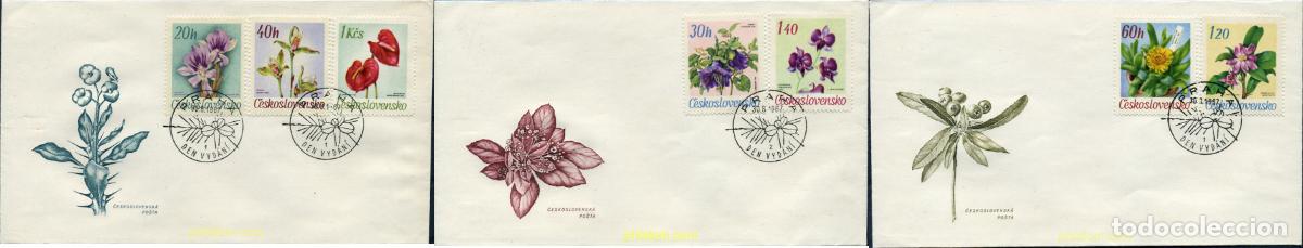Sellos: 285308 MNH CHECOSLOVAQUIA 1967 FLORES DE JARDINES BOTANICOS