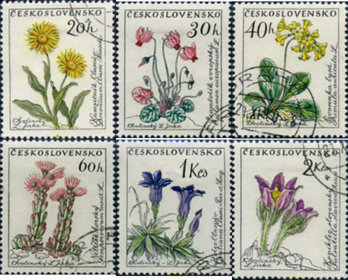 Sellos: 339169 USED CHECOSLOVAQUIA 1960 FLORES
