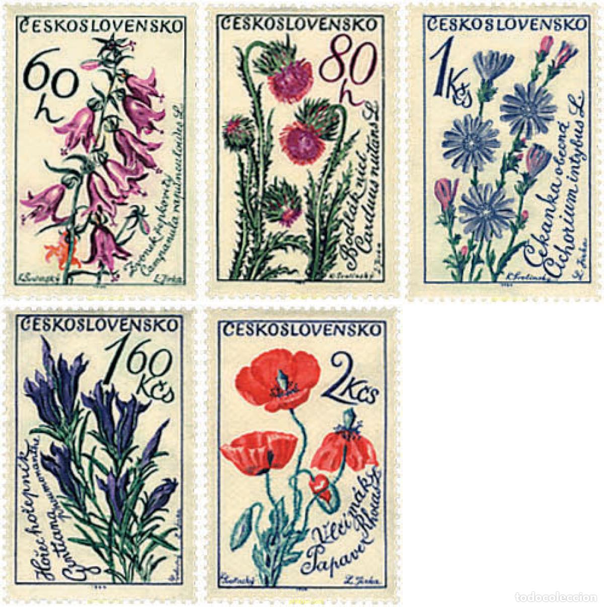 Sellos: 251641 HINGED CHECOSLOVAQUIA 1964 FLORES