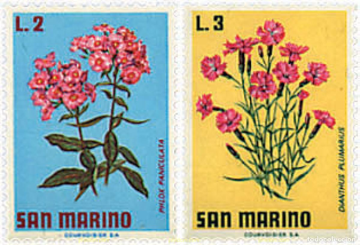Sellos: 354062 MNH SAN MARINO 1971 FLORES