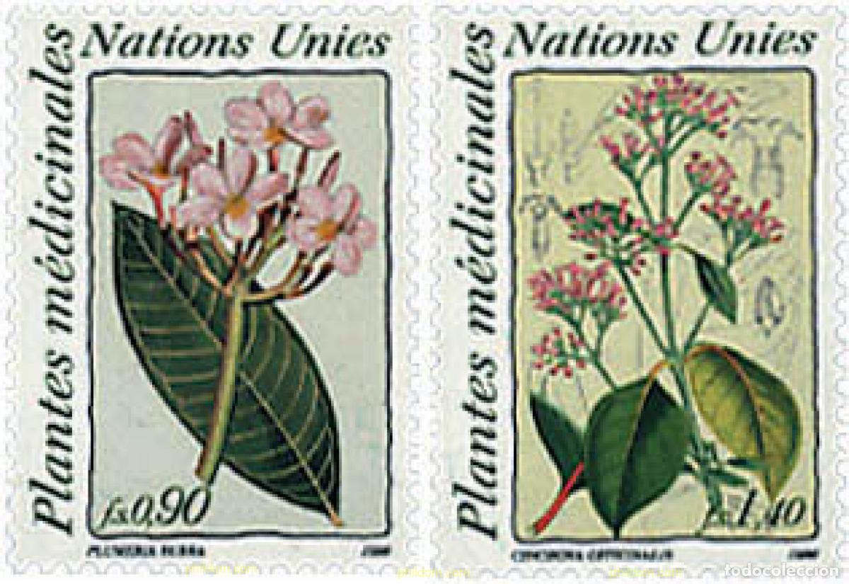 Sellos: 94415 MNH NACIONES UNIDAS. Ginebra 1990 PLANTAS MEDICINALES