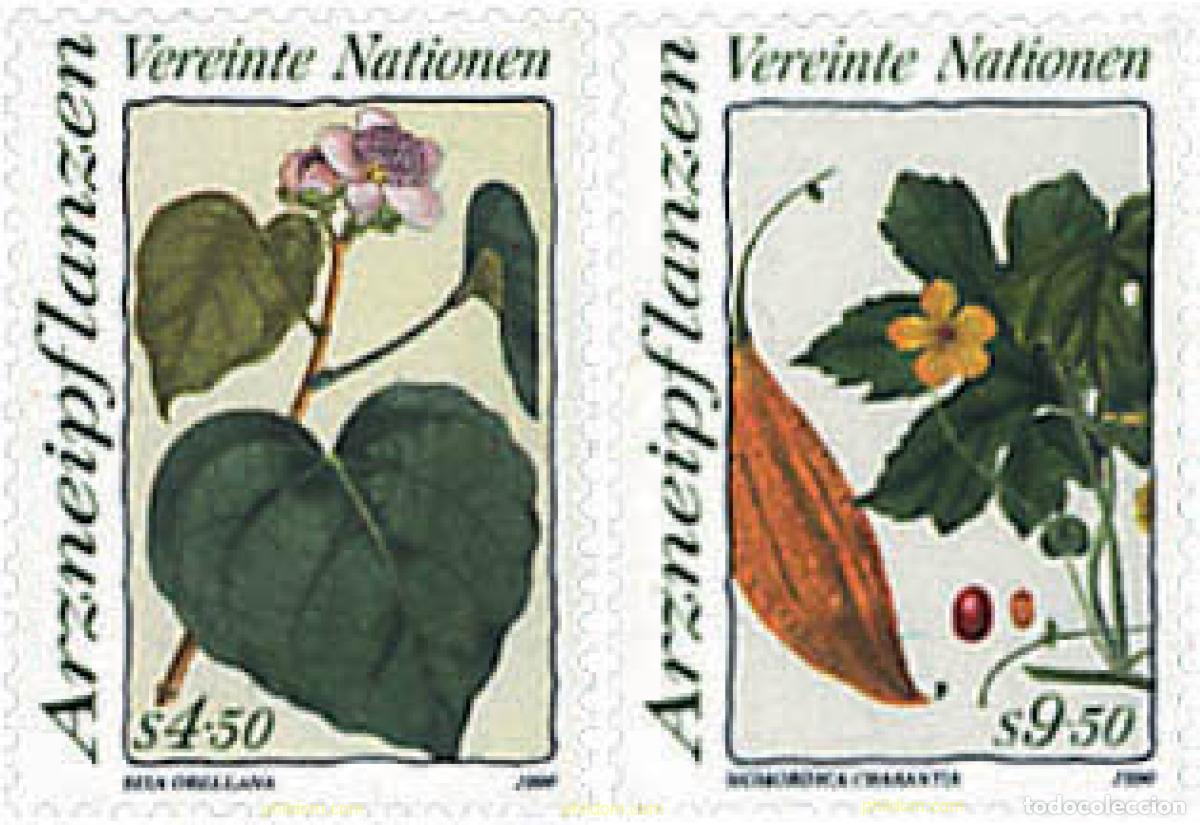 Sellos: 94457 MNH NACIONES UNIDAS. Viena 1990 PLANTAS MEDICINALES