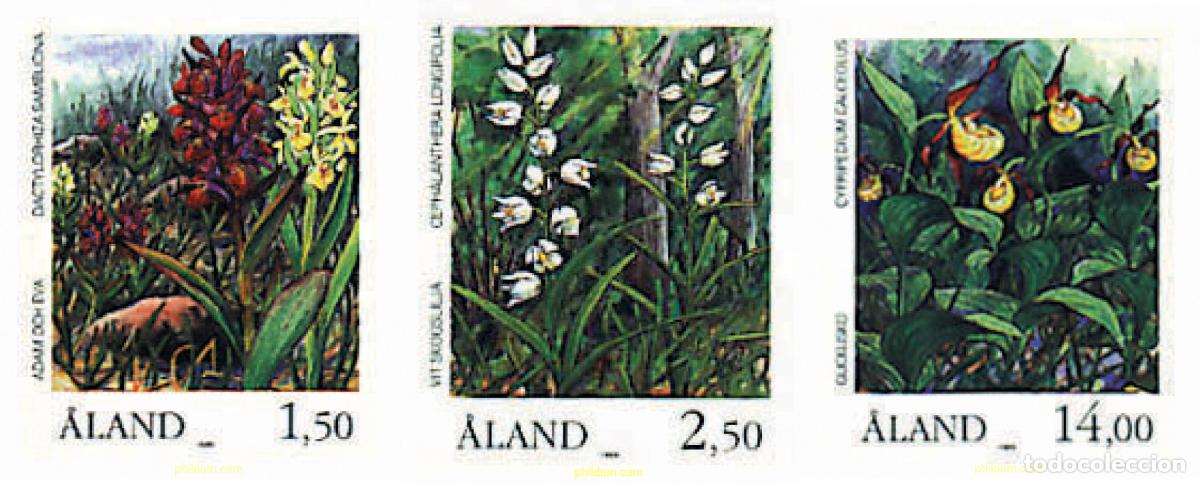 Sellos: 98025 MNH ALAND 1989 ORQUIDEAS