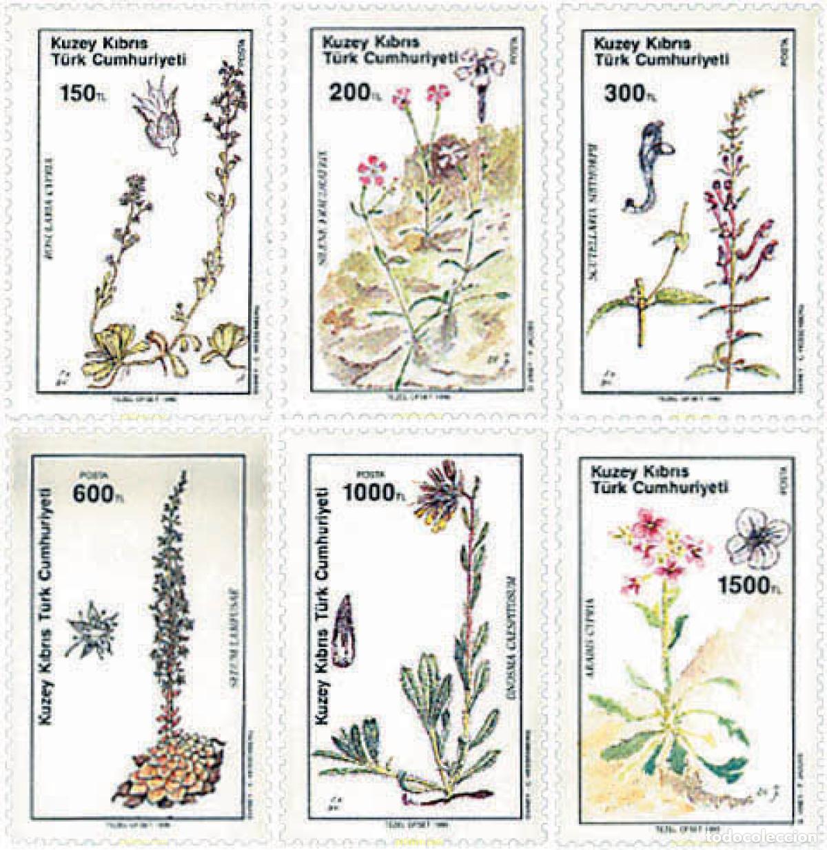 Sellos: 82472 MNH CHIPRE. Administraci&oacute;n turca 1990 FLORA