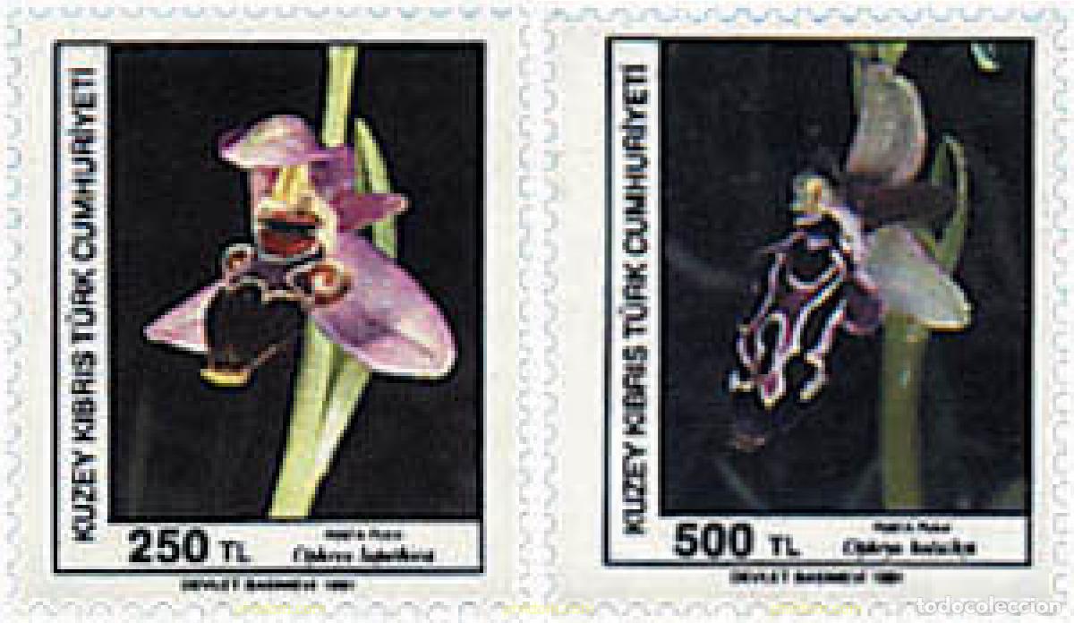 Sellos: 82474 MNH CHIPRE. Administraci&oacute;n turca 1991 ORQUIDEAS