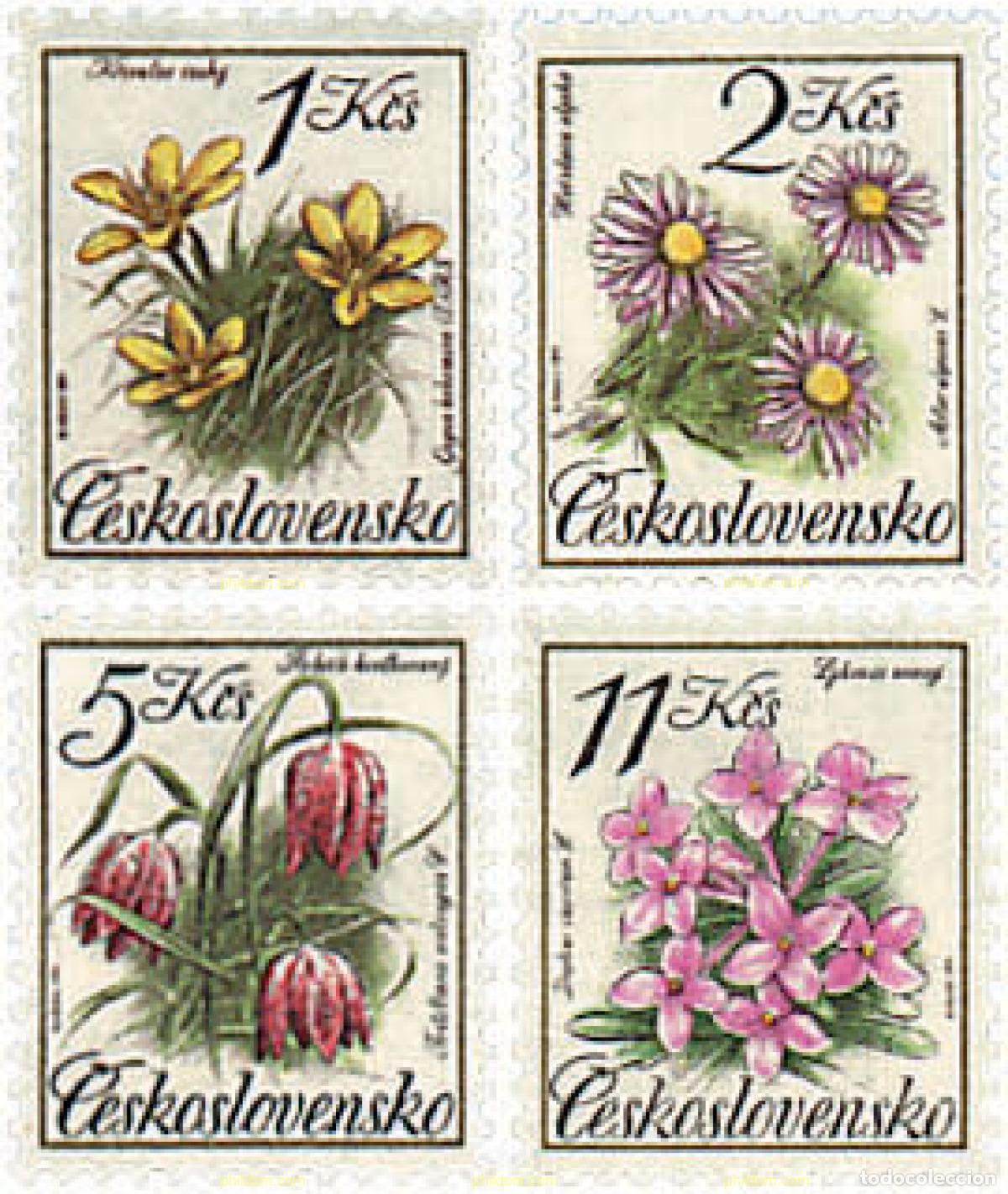 Sellos: 98367 MNH CHECOSLOVAQUIA 1991 FLORA PROTEGIDAS