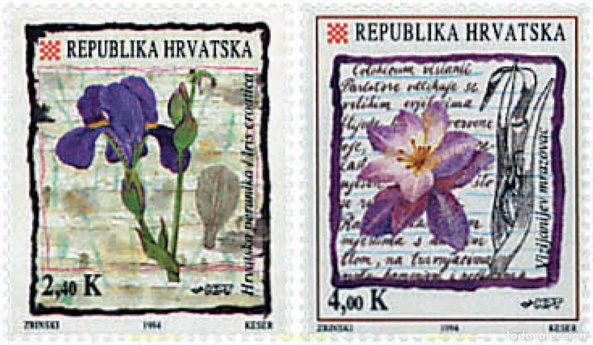 Sellos: 83468 MNH CROACIA 1994 FLORA ENDEMICA