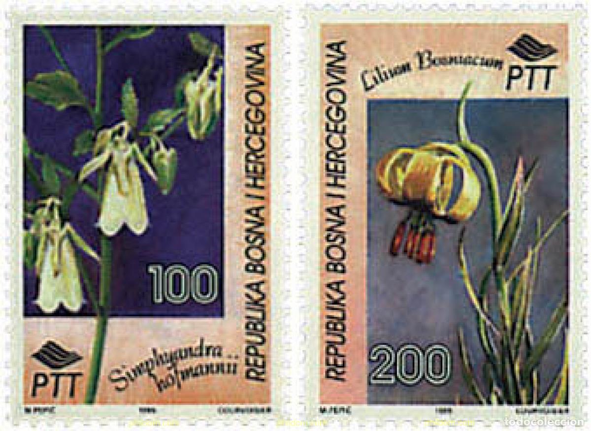 Sellos: 291567 MNH BOSNIA-HERZEGOVINA 1995 FAUNA Y FLORA