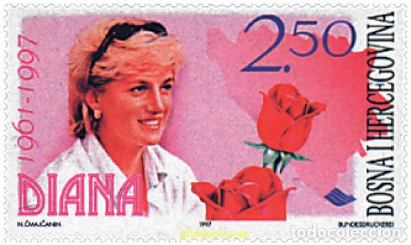 Sellos: 88217 MNH BOSNIA-HERZEGOVINA 1997 HOMENAJE A LA PRINCESA DE GALES