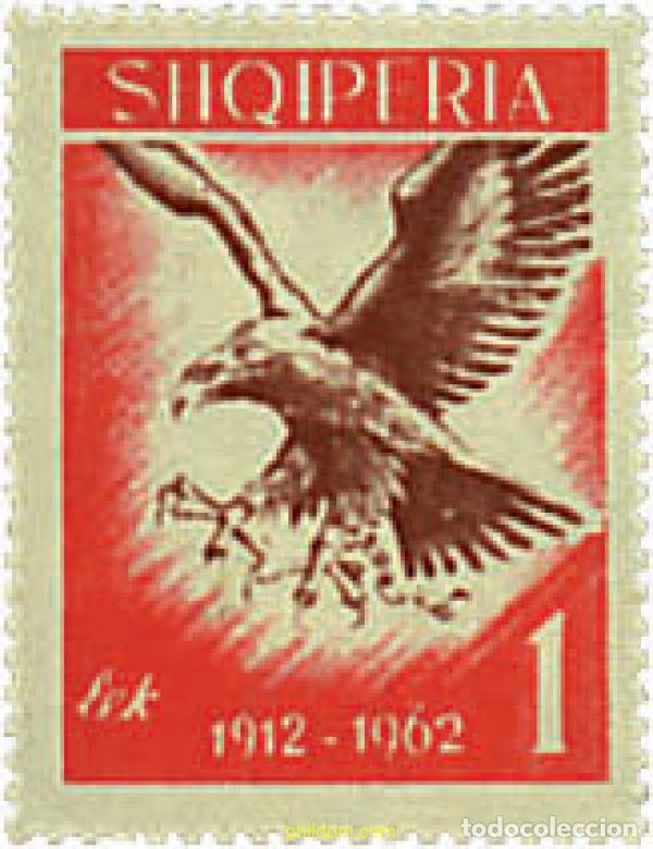 Sellos: 680762 MNH ALBANIA 1962 50 ANIVERSARIO DE LA INDEPENDENCIA
