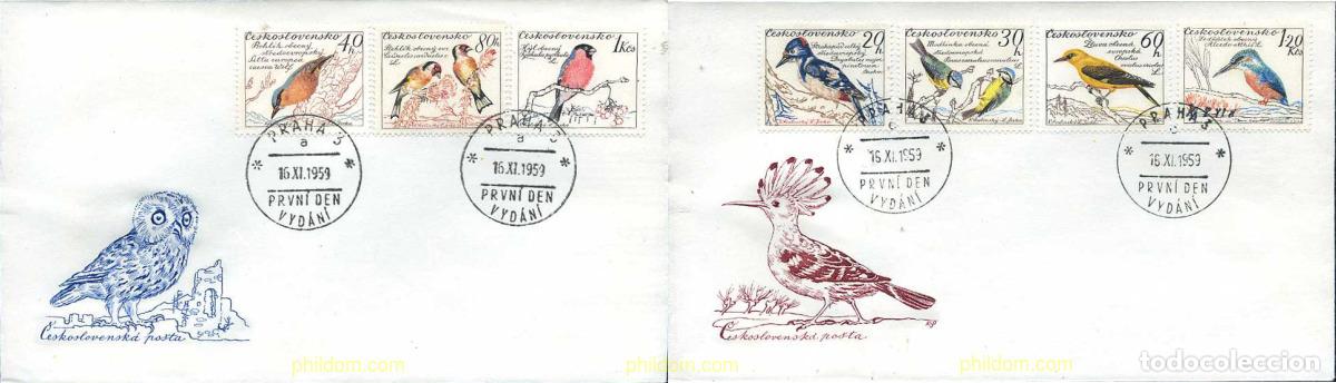 Sellos: 286193 USED CHECOSLOVAQUIA 1959 AVES