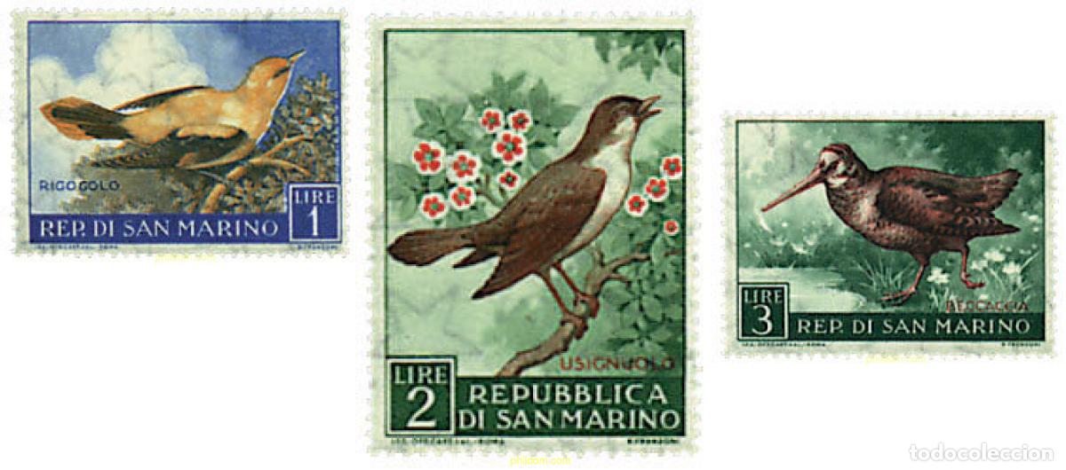 Sellos: 644126 HINGED SAN MARINO 1960 AVES