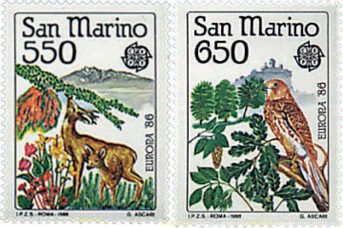 Sellos: 64108 MNH SAN MARINO 1986 EUROPA CEPT. PATRIMONIO ARTISTICO Y NATURAL