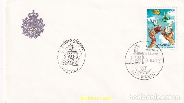 Sellos: 397189 MNH SAN MARINO 1982 800 ANIVERSARIO DEL NACIMIENTO DE SAN FRANCISCO DE ASIS