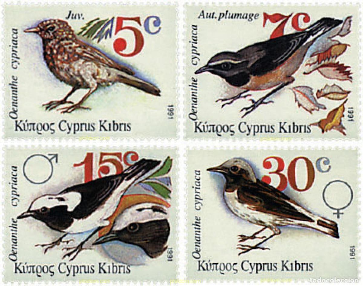 Sellos: 72488 MNH CHIPRE 1991 AVES