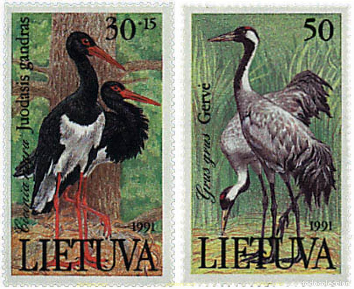Sellos: 61414 MNH LITUANIA 1991 AVES