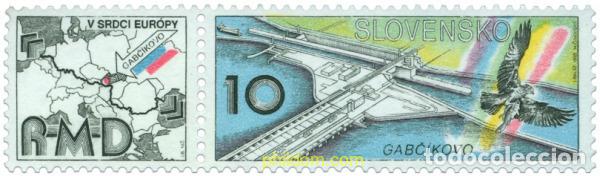 Sellos: 179238 MNH ESLOVAQUIA 1993 VISTA AEREA DEL CANAL RIN MAIN-DANUBIO