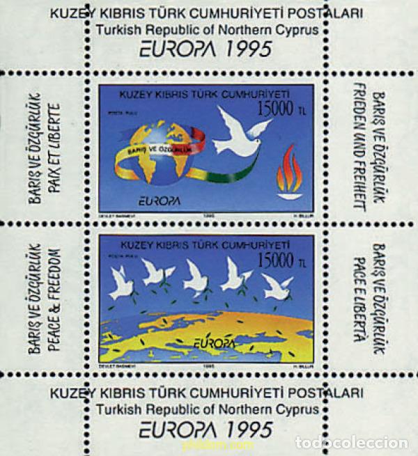 Sellos: 62944 MNH CHIPRE. Administraci&oacute;n turca 1995 EUROPA CEPT. PAZ Y LIBERTAD