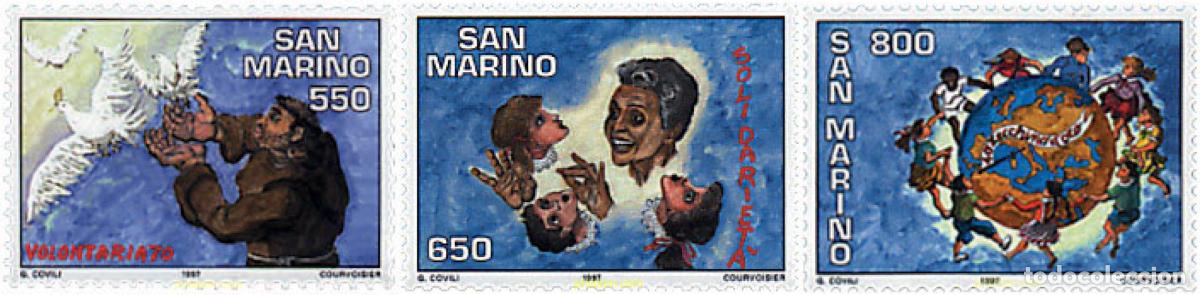 Sellos: 70391 MNH SAN MARINO 1997 VOLUNTARIADO Y SOLIDARIDAD