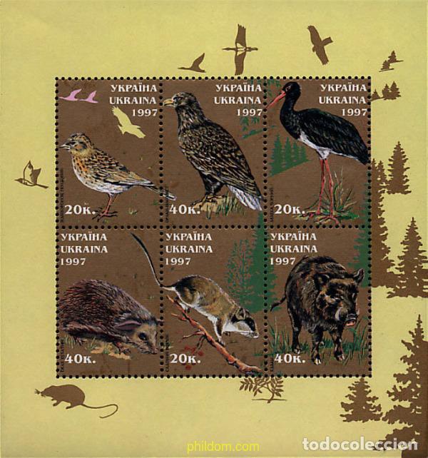 Sellos: 63835 MNH UCRANIA 1997 FAUNA