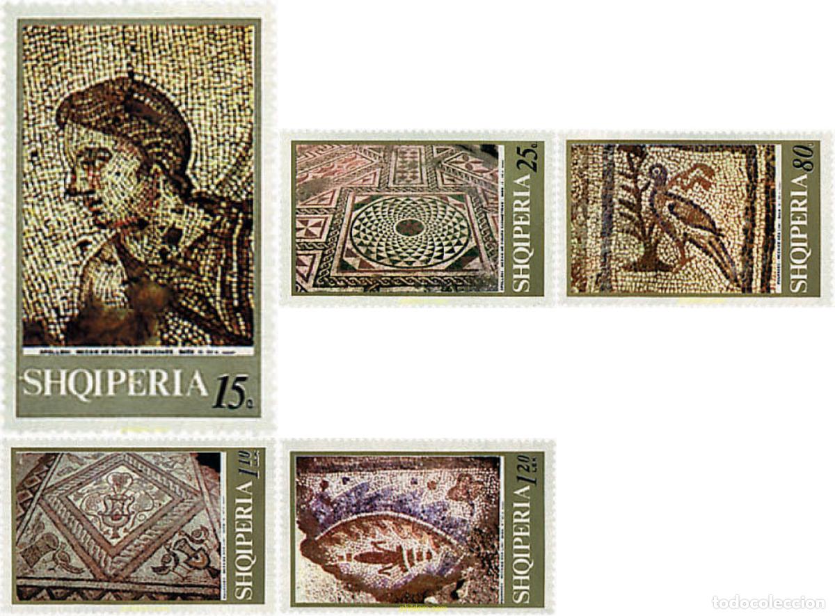Sellos: 681065 MNH ALBANIA 1969 MOSAICOS ANTIGUOS