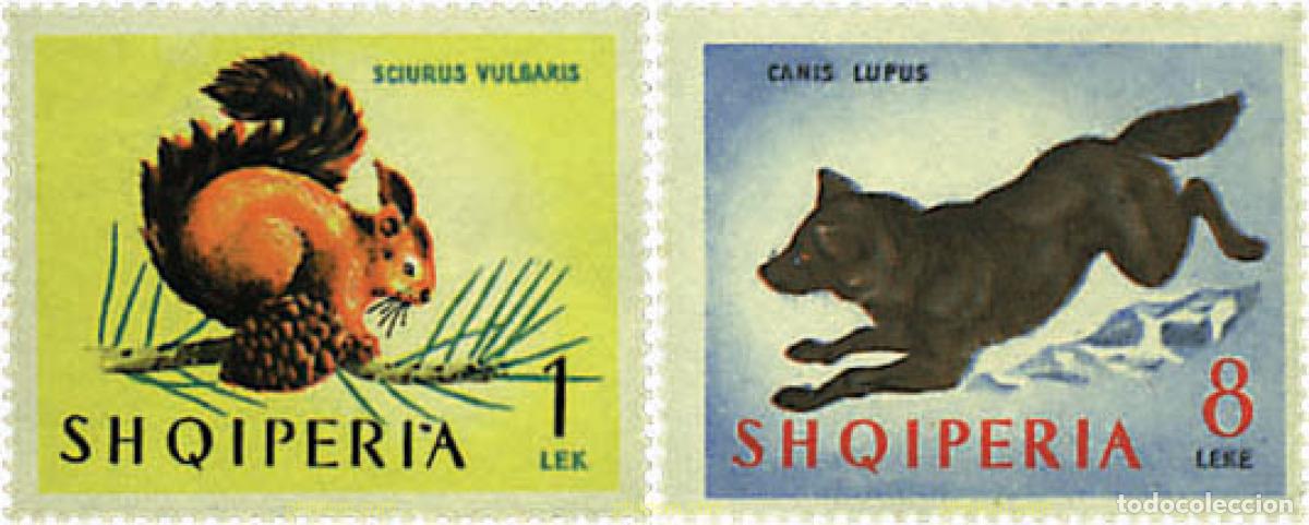 Sellos: 680814 MNH ALBANIA 1964 FAUNA