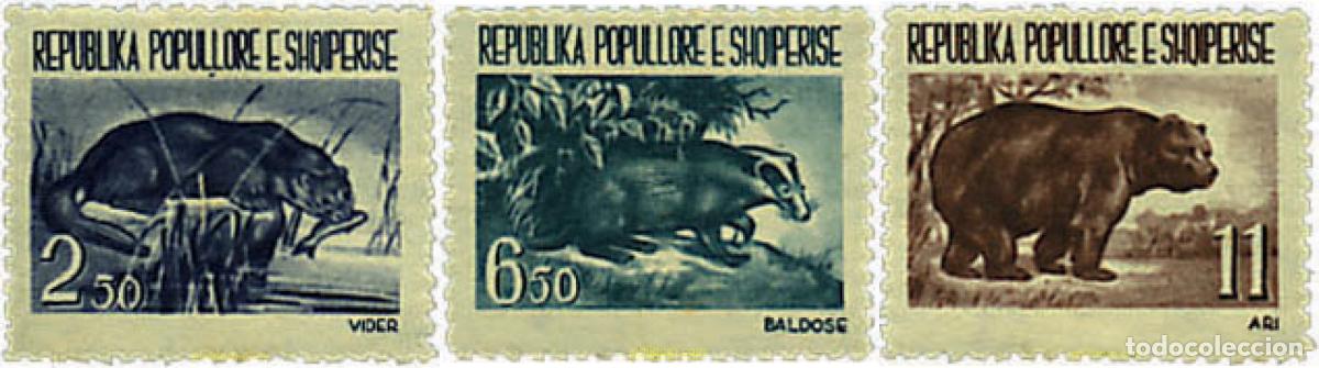 Sellos: 680747 HINGED ALBANIA 1961 FAUNA SALVAJE