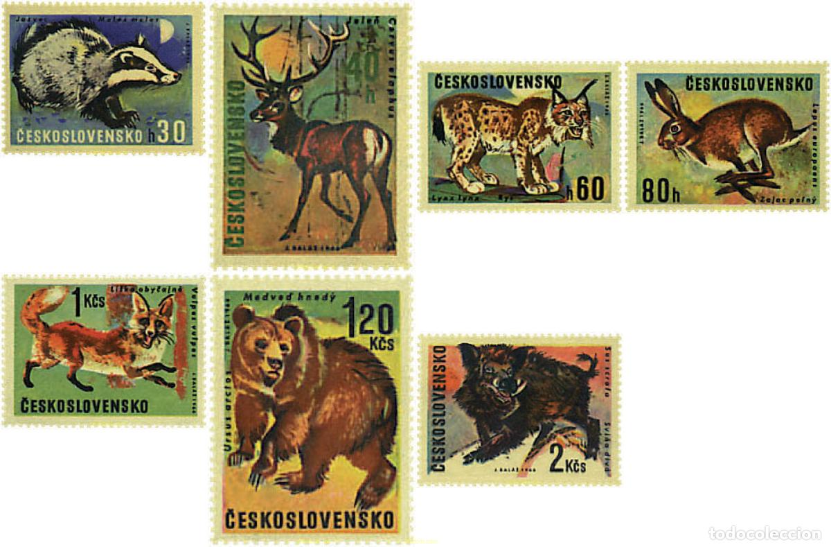 Sellos: 63669 MNH CHECOSLOVAQUIA 1966 ANIMALES DE CAZA