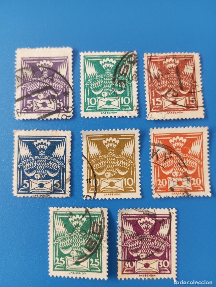 Sellos: CHECOSLOVAQUIA, 1920, PALOM&Aacute;