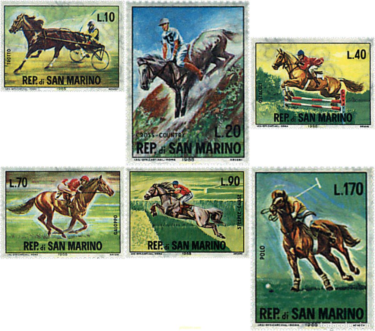 Sellos: 70052 MNH SAN MARINO 1966 DEPORTES ECUESTRES