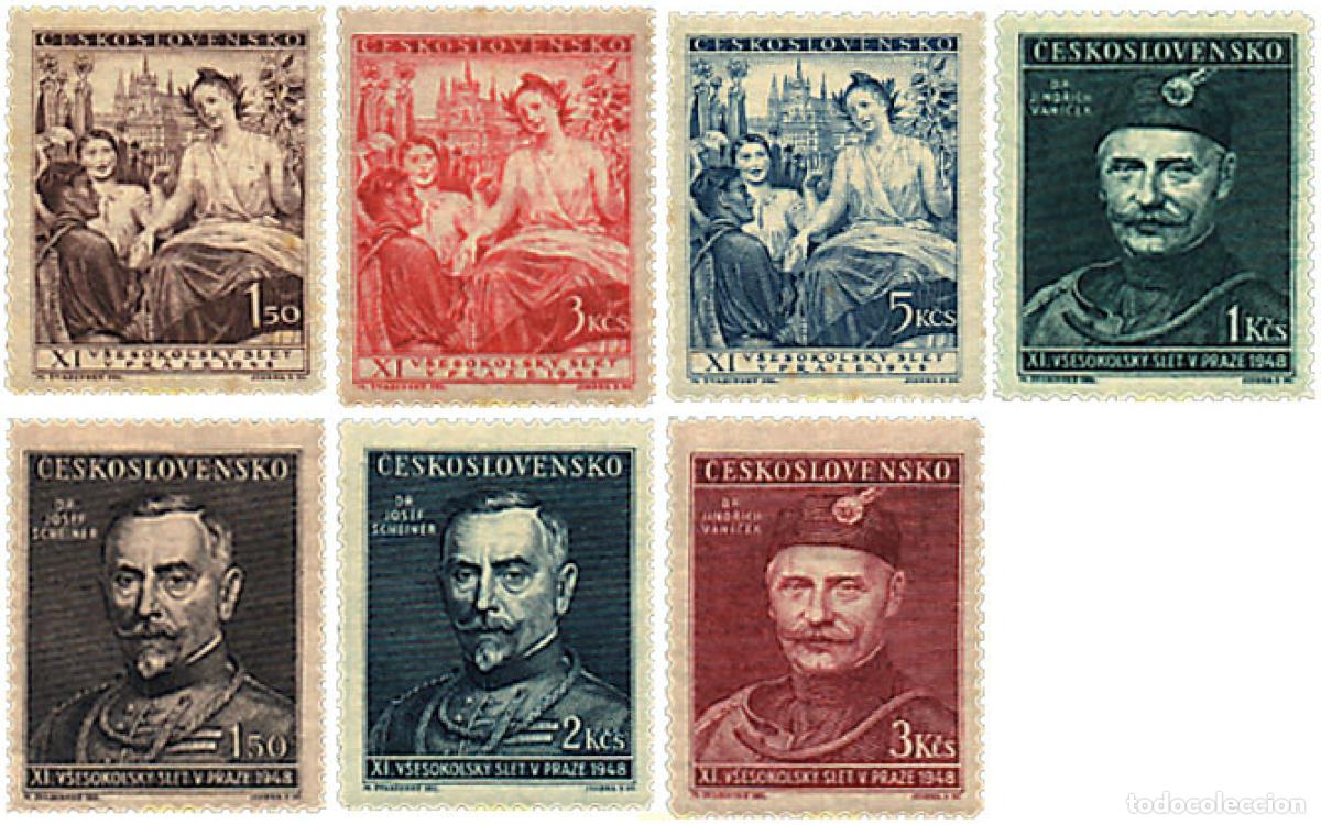 Sellos: 789749 HINGED CHECOSLOVAQUIA 1948 11 FESTIVAL DE LOS SOKOLS