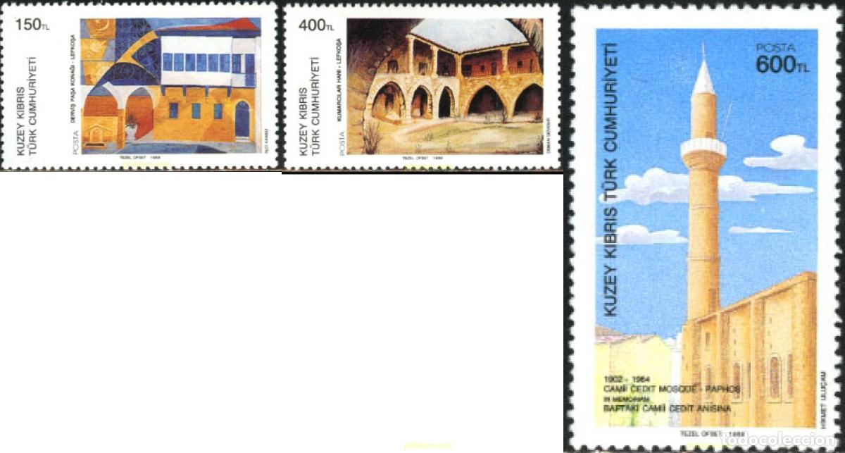 Sellos: 28757 MNH CHIPRE. Administraci&oacute;n turca 1989 ARTE CONTEMPORANEO