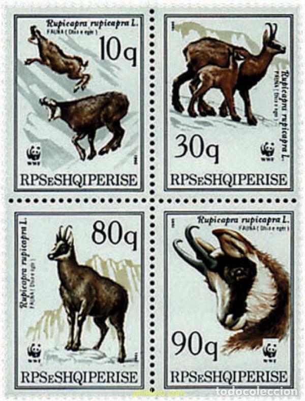 Sellos: 5211 MNH ALBANIA 1990 FAUNA PROTEGIDA. REBECO