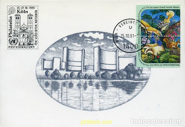 Sellos: 285987 USED NACIONES UNIDAS. Viena 1991 PRO MEDIO AMBIENTE