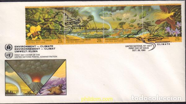Sellos: 401326 MNH NACIONES UNIDAS. Nueva York 1993 ENTORNO Y CLIMATOLOGIA