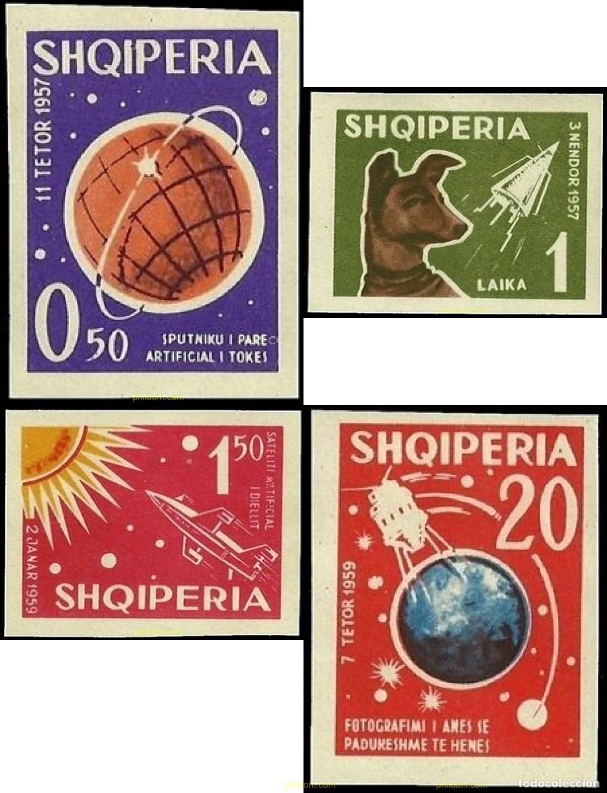 Sellos: 78058 MNH ALBANIA 1962 VEHICULOS COSMICOS
