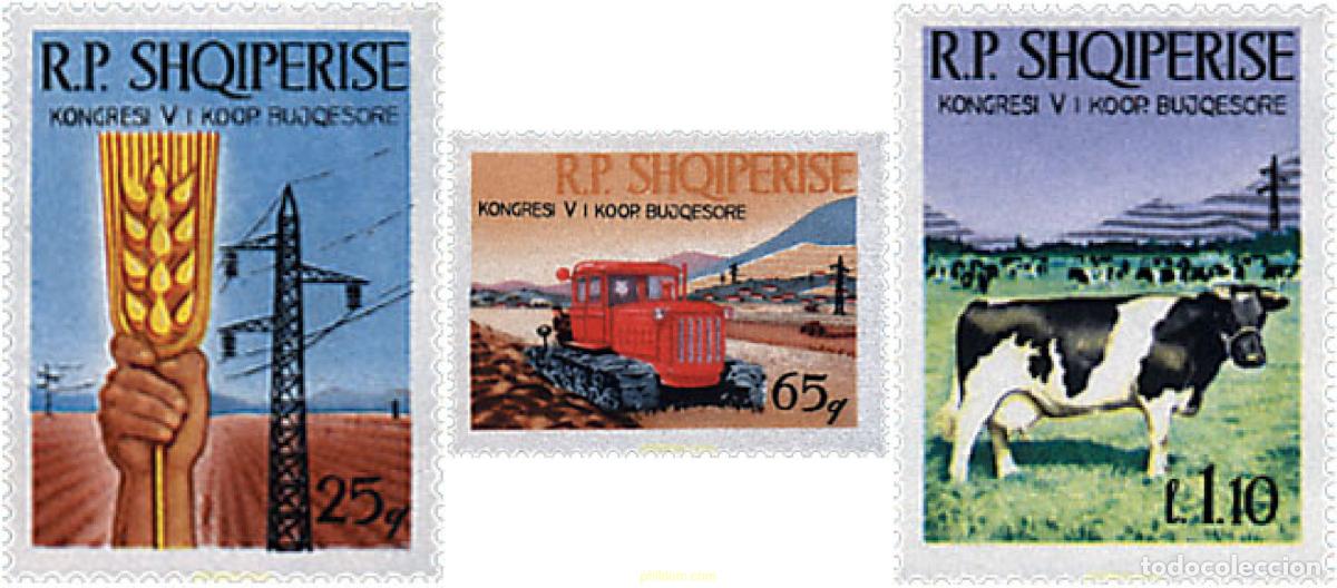 Sellos: 78183 MNH ALBANIA 1968 CONGRESO DE COOPERATIVAS AGRICOLAS.