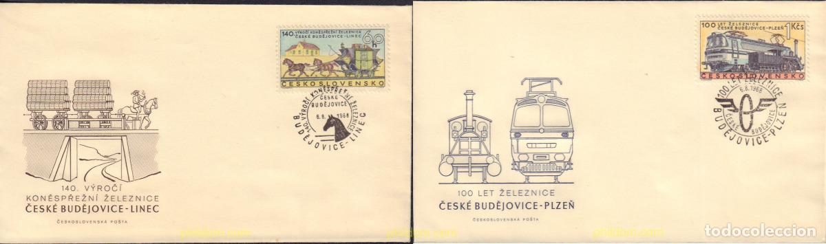 Sellos: 402146 MNH CHECOSLOVAQUIA 1968 140 ANIVERSARIO DE LA DILIGENCIA BUJEDOVICE-LINZ