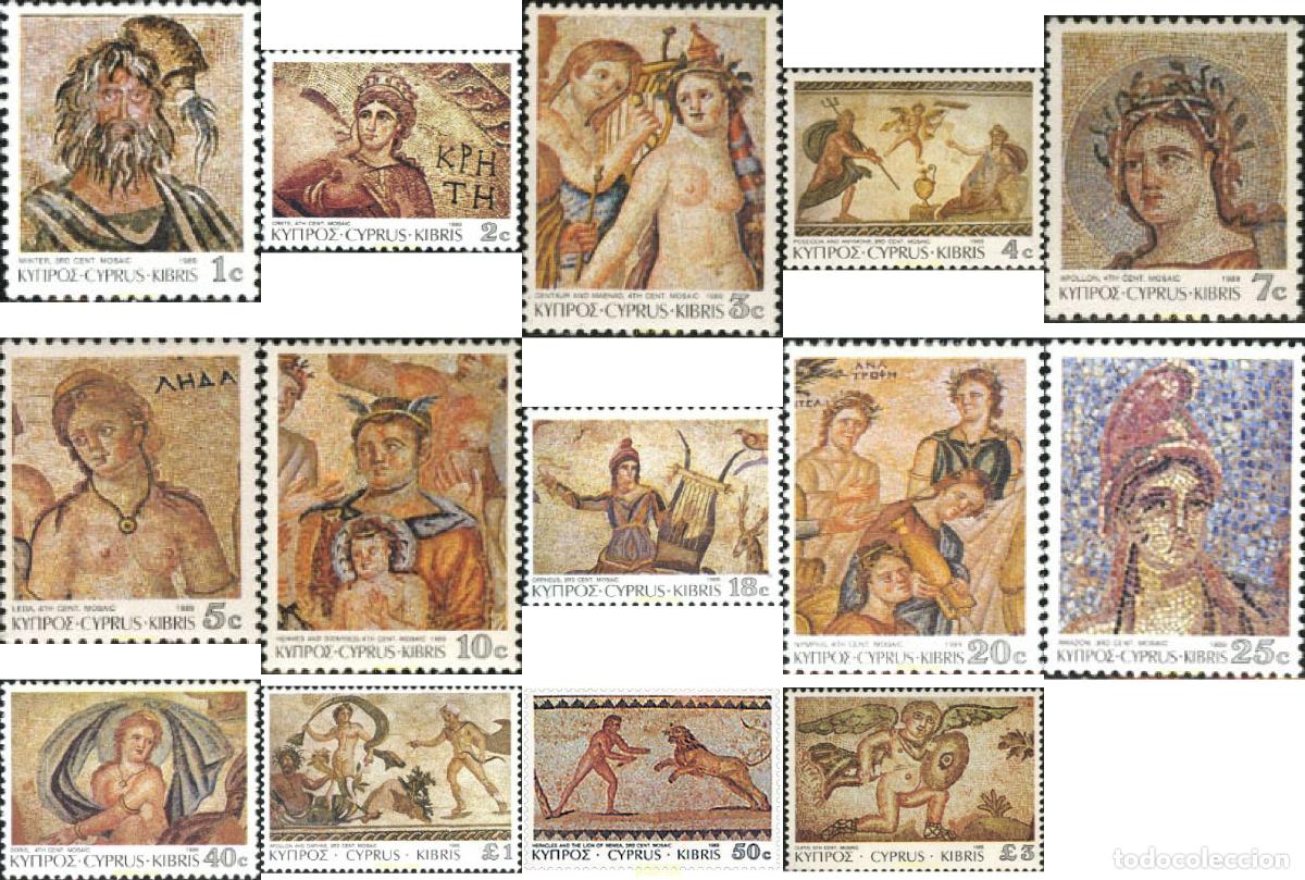 Sellos: 29981 MNH CHIPRE 1989 MOSAICOS DE PAPHOS