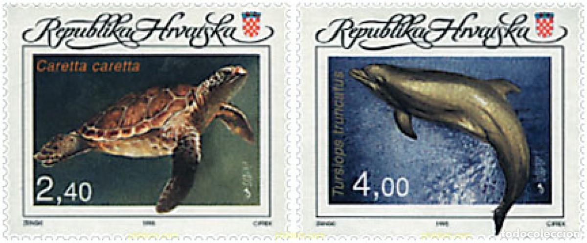 Sellos: 51522 MNH CROACIA 1995 FAUNA MARINA