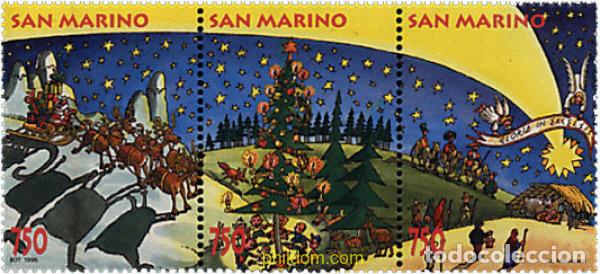 Sellos: 6013 MNH SAN MARINO 1995 NAVIDAD