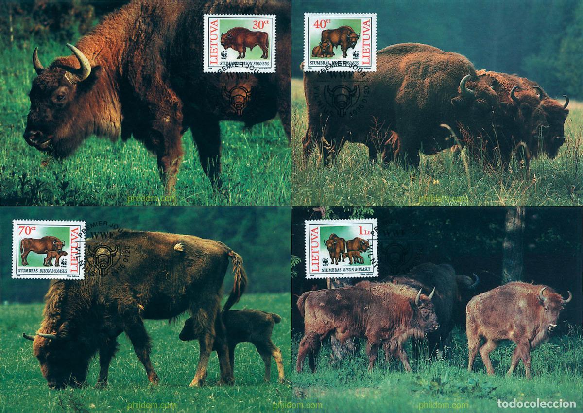 Sellos: 7425 MNH LITUANIA 1996 BISONTE EUROPEO