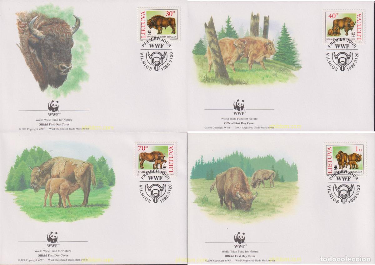 Sellos: 23200 MNH LITUANIA 1996 BISONTE EUROPEO